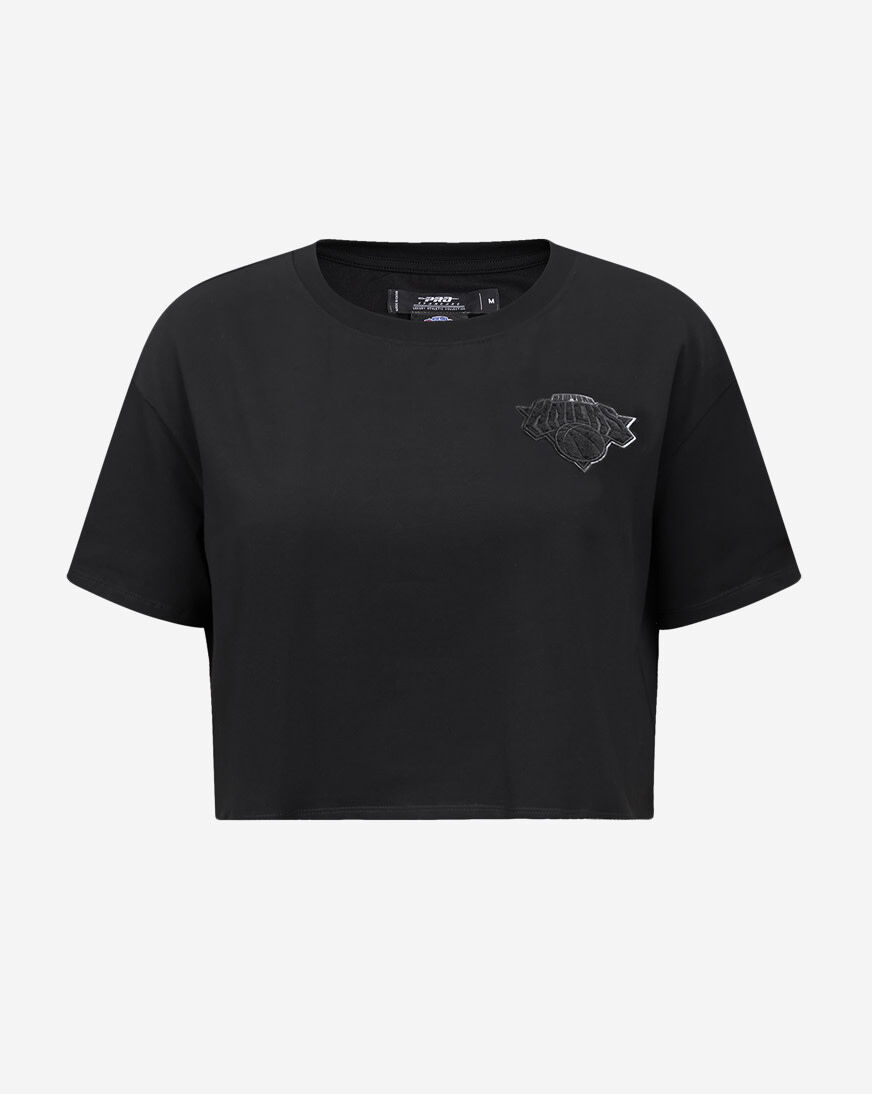 Shop PRO STANDARD New York Knicks Triple Black Classic Boxy Tee