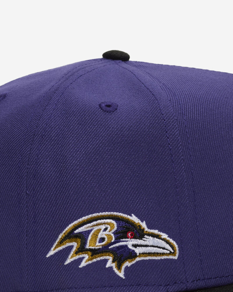 New Era 9Fifty Baltimore Ravens Helmet A-Frame Snapback Hat 60974190 Purple 2
