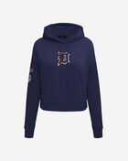 PRO STANDARD Detroit Tigers Classic Fleece Cropped Pull Over Hoodie  LDTC34389-MDN Blue 1
