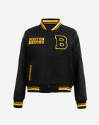 PRO STANDARD Boston Bruins Retro Classic Rib Wool Varsity Jacket HBBH67272-BYE Black 1