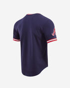 PRO STANDARD Atlanta Braves Classic Chenille Double Knit Tee  LAB131921-MDN Blue 3
