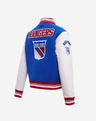 PRO STANDARD New York Rangers Retro Classic Rib Wool Varsity Jacket HNRH67278-RYR Blue 3