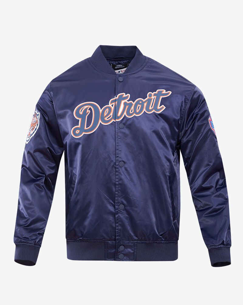 Pro Standard Detroit Tigers Big Logo Satin Jacket LDT632063 Blue 1