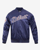 Pro Standard Detroit Tigers Big Logo Satin Jacket LDT632063 Blue 1