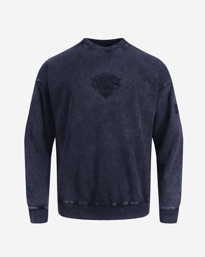 PRO STANDARD New York Yankees Washed Classic Enzyme Wash Drop Shoulder Crewneck BNK5516312-WMD Blue 1
