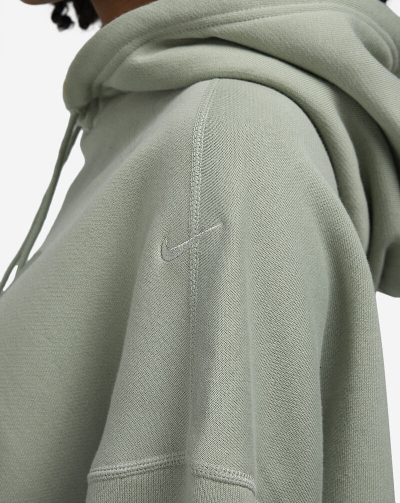 Nike NSW Oversized Cropped French Terry Pullover Hoodie FV7777-370 Green 3