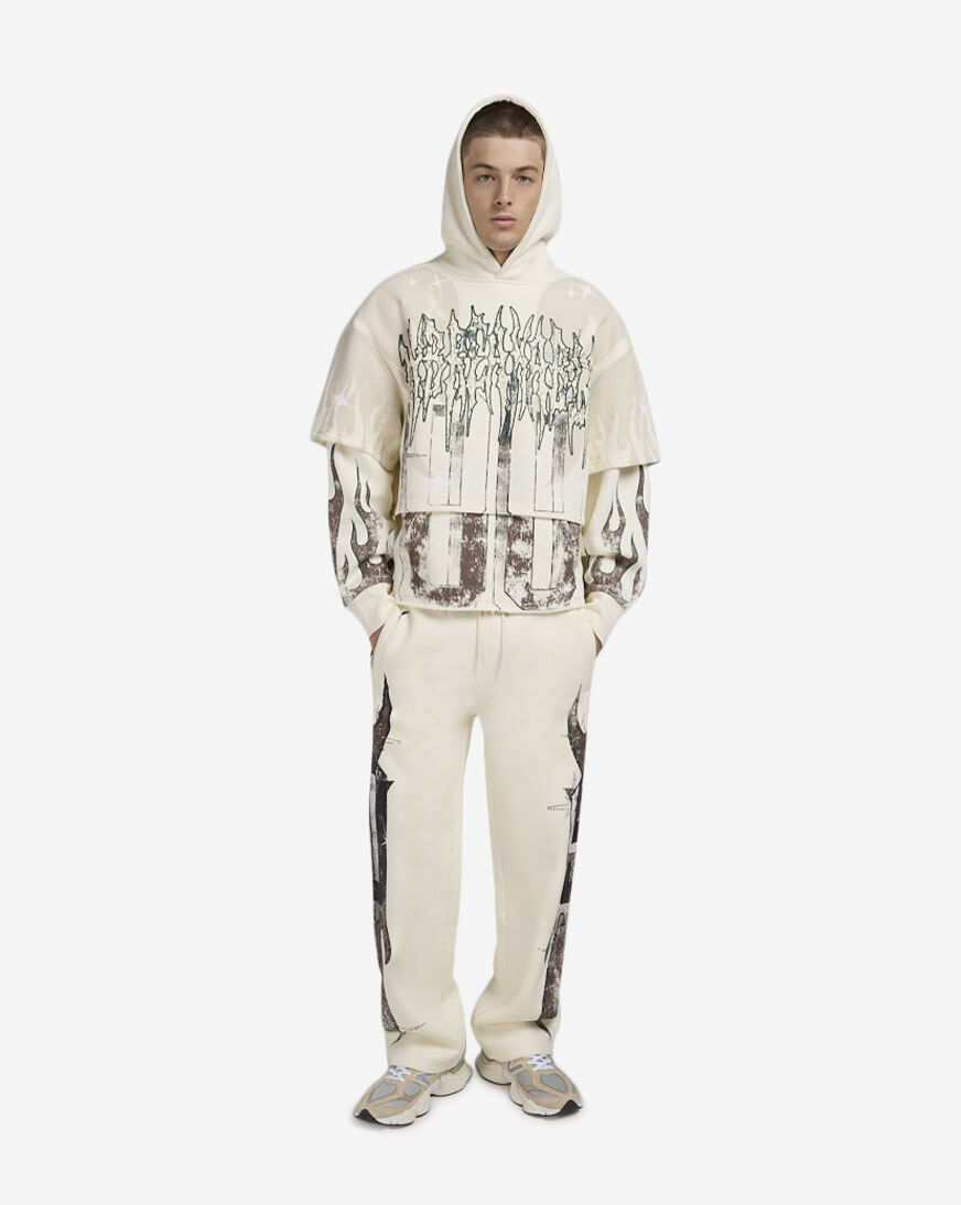 Shop Smoke Rise Unbreakable Fleece Pants FP25617SNZ-CHA cream