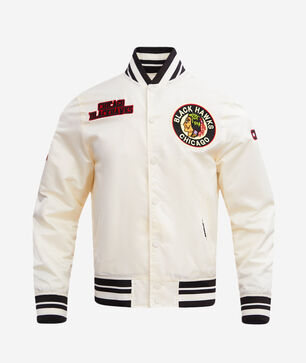 Chicago Blackhawks Retro Classic Rib Satin Jacket