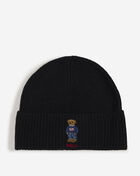 Polo Ralph Lauren Solid Flag Bear Beanie PC1635 Black 1