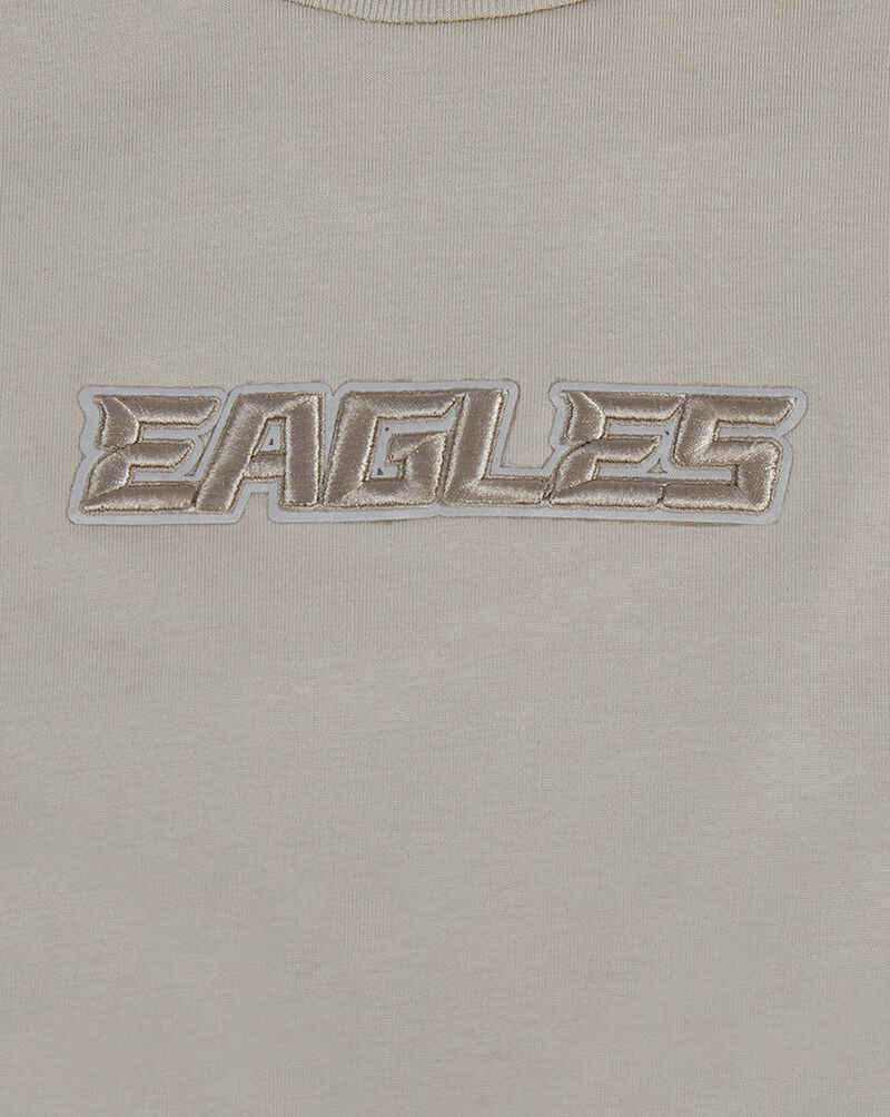 PRO STANDARD Philadelphia Eagles Wingspam Drop Shoulder Long Sleeve Tee FPE2410495-TAU Beige 2