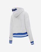 Los Angeles Dodgers Mash Up Rib Fleece Cropped Pull Over Hoodie