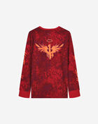 Puma Grade School Melo X Super Nova CTN Long Sleeve Jersey Tee PSP26M9T-21368 Pink 3