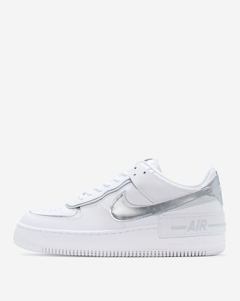 Nike Women's Air Force 1 Shadow Shoes in White, Size: 6 | FQ8885-100