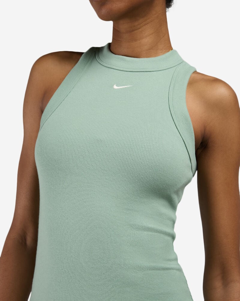 Nike Women's NSW Chill Knit Tight Ribbed Tank Dress in Green | size XL | IQ0088-006 Nike Women's NSW Chill Knit Tight Ribbed Tank Dress in Green | size XL | IQ0088-006