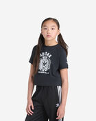 adidas Kids' Crest Cropped Tee JL3182 Black 3