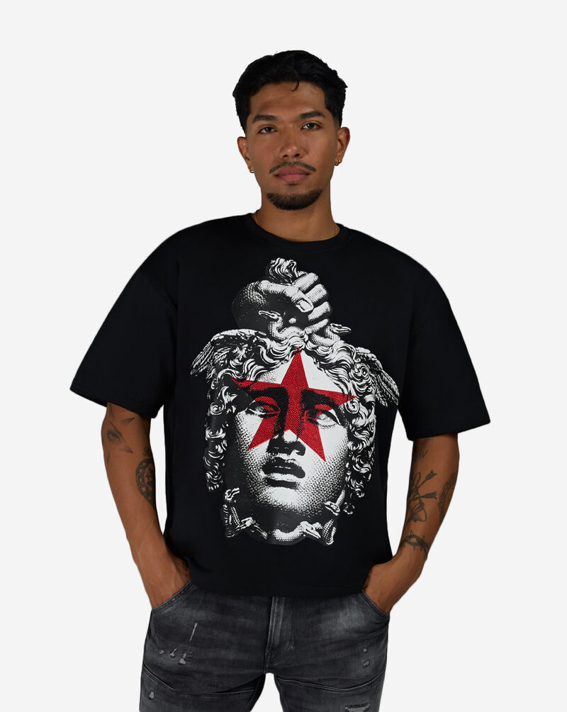 STREETZ IS WATCHIN Pray For The Weak Crop Tee SWCT5338-BLK Black 1