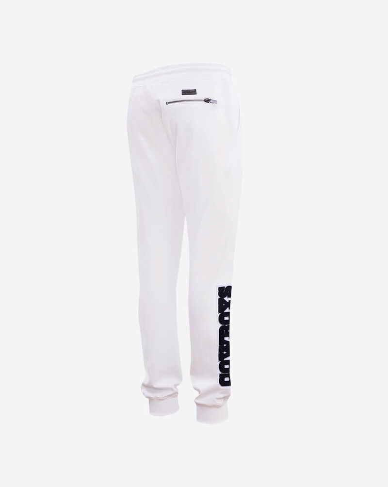 PRO STANDARD Dallas Cowboys Classic Chenille Double Knit Jogger FDC4410294-WHT White 3