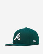 New Era 59Fifty Atlanta Braves Grey Under Fitted Hat 70721203 Green 3
