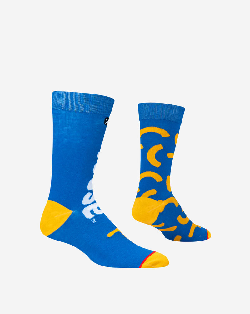 Odd Sox Kraft Mac and Cheese Split Crew Socks (L) 35875MONCD Multi 2