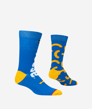 Kraft Mac and Cheese Split Crew Socks (L)