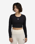 adidas Essential Long-Sleeve Crop Top IW5725 Black 1