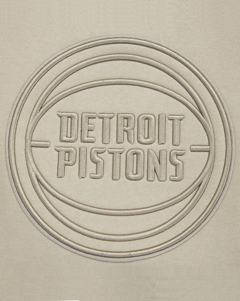 PRO STANDARD Detroit Pistons Neutral Drop Shoulder Fleece Crewneck BDP558128-TAU Beige 2