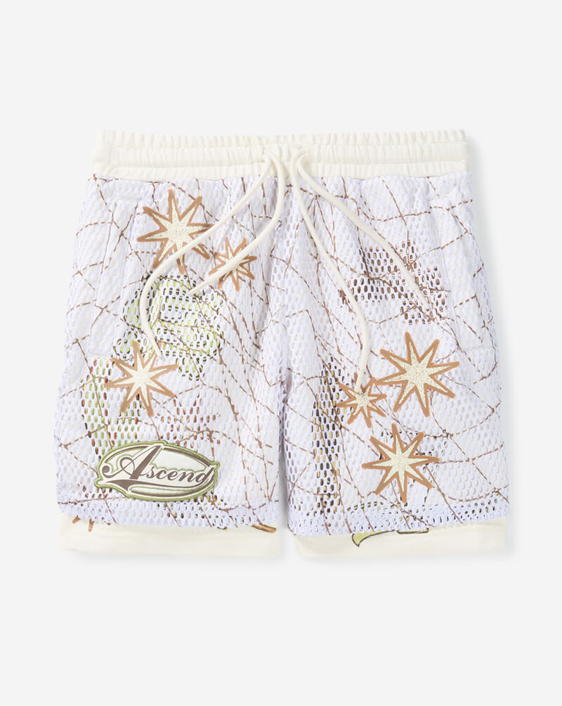 Smoke Rise Kids' Mesh 2Fer Short BFS26S455SN-CHALK White 1