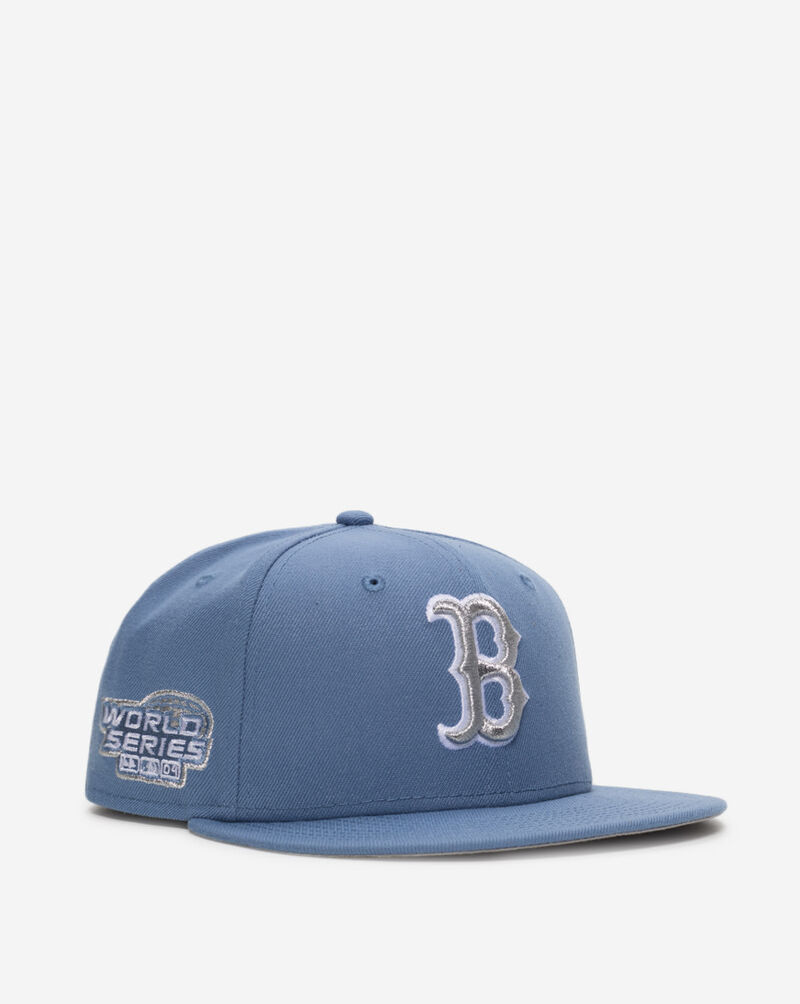 New Era 59Fifty Boston Red Sox  Metallic Fitted Hat 70931922 Blue 1