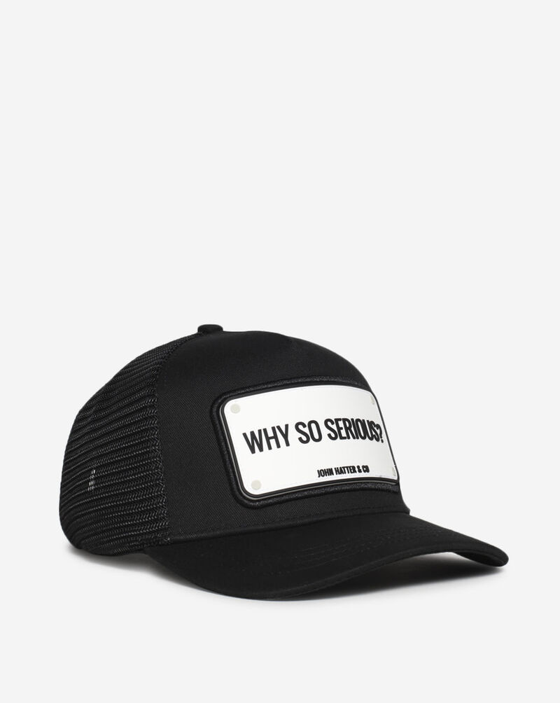 John Hatter Why So Serious Trucker Hat R-1009-U00 Black 1