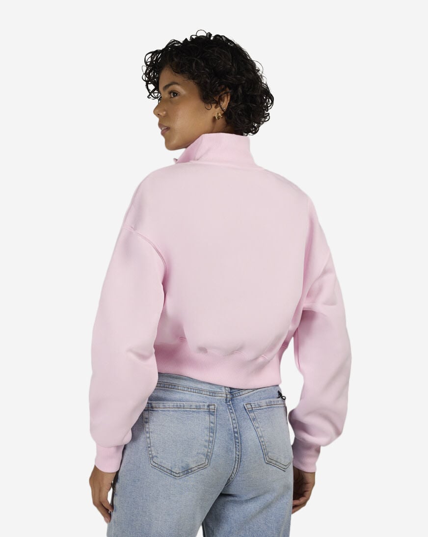 Shop Nike NSW Phoenix Fleece 1/4-Zip Cropped Sweatshirt DQ5767-663