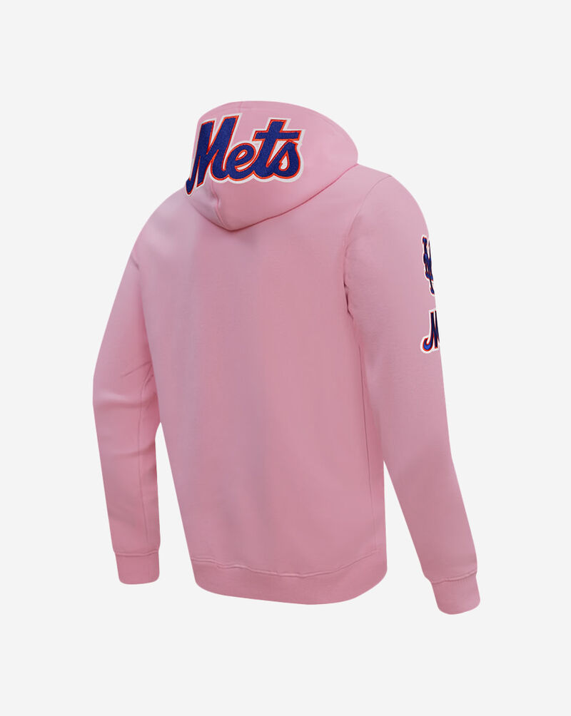 PRO STANDARD New York Mets Classic Chenille Double Knit Full-Zip Hoodie LNM531928-PNK Pink 3