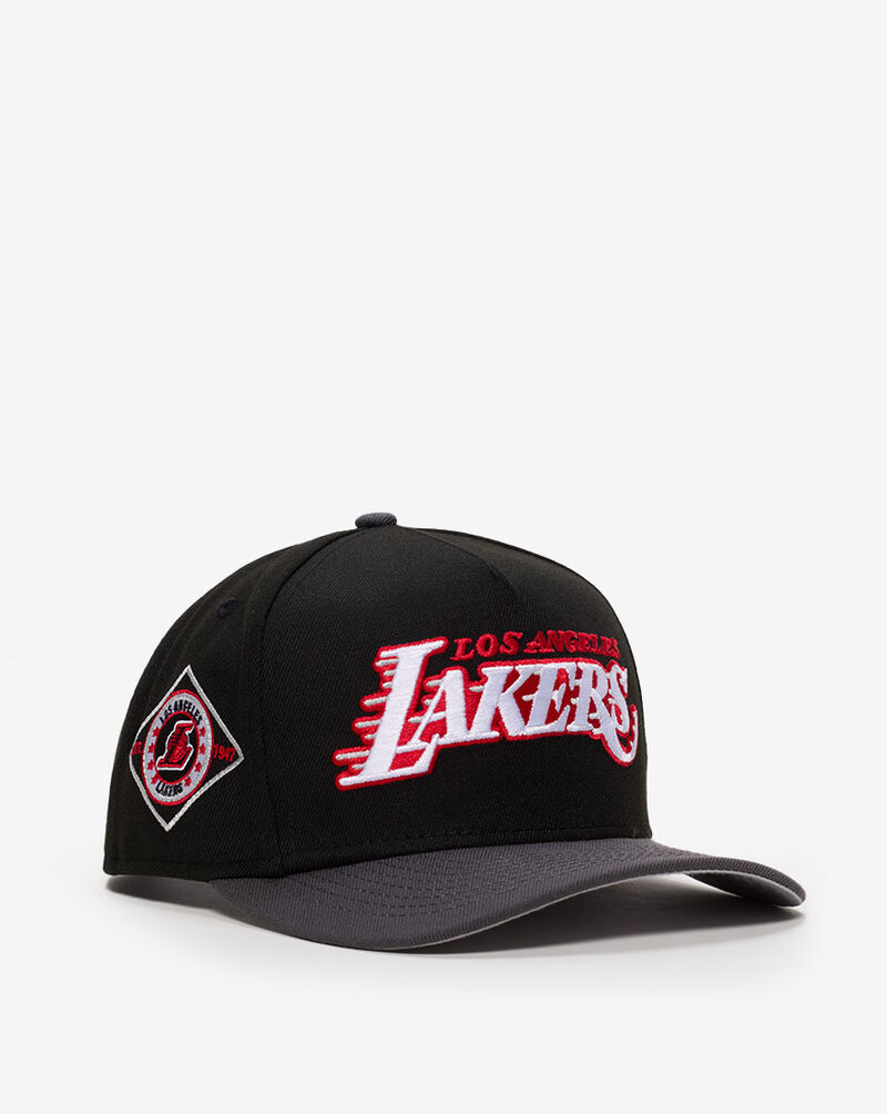New Era 9Fifty Los Angeles Lakers A-Frame Snapback Hat 70906559 Black 1