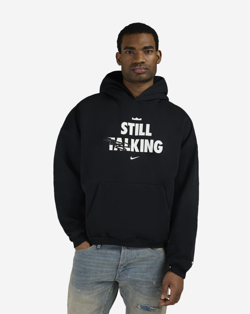Nike LeBron "Shut Up and Dribble" Therma-FIT Basketball Pullover Hoodie IH8860-010 Black 1