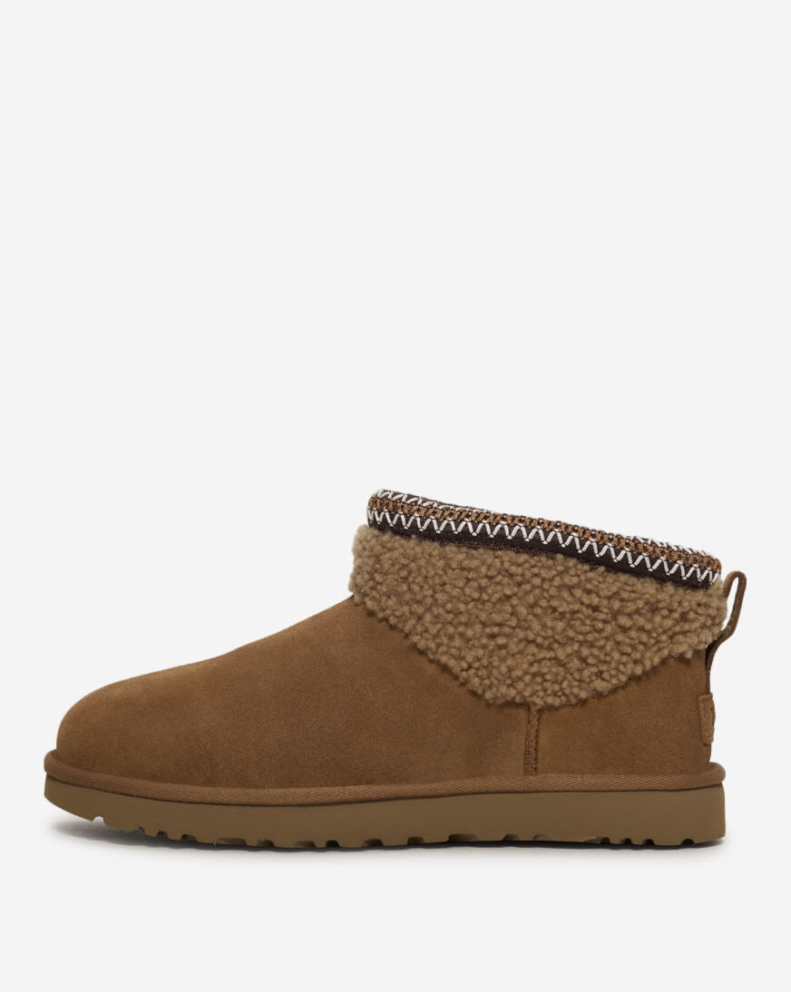 Shop UGG Classic Ultra Mini Maxi Curly 1158263CHE brown | SNIPES USA