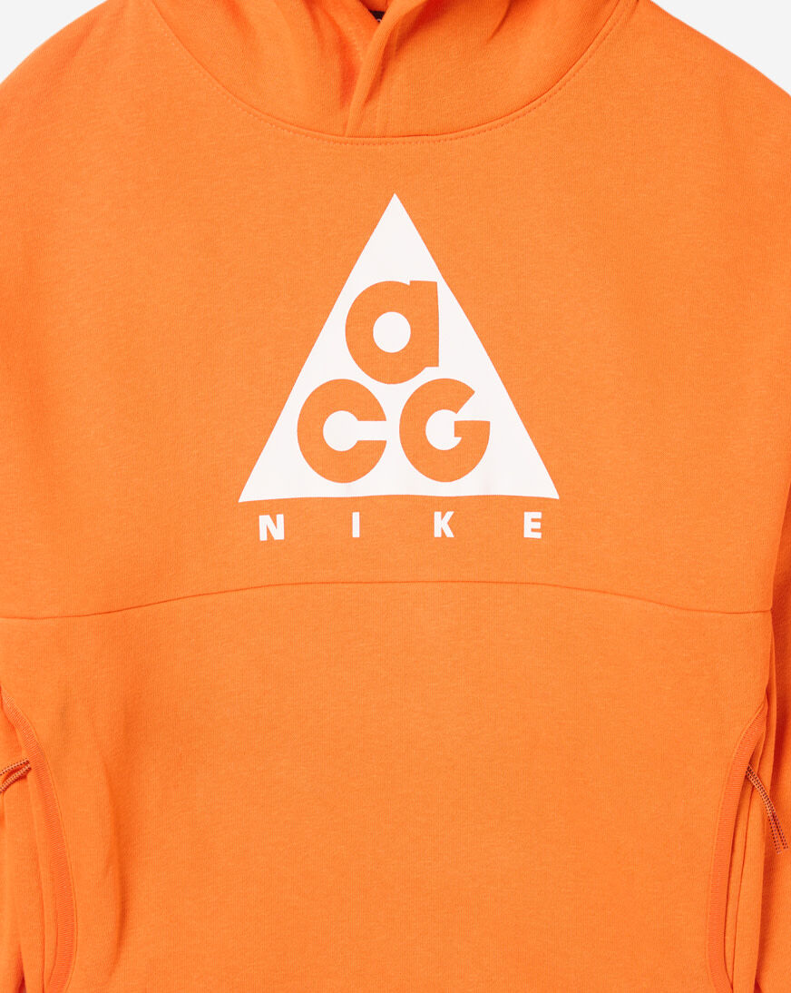 Shop Nike Big Kids' ACG Fleece Hoodie 9WCA13-N1Y orange | SNIPES USA