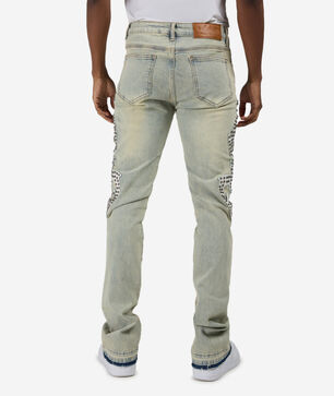 Western Embellished Stacked Jeans