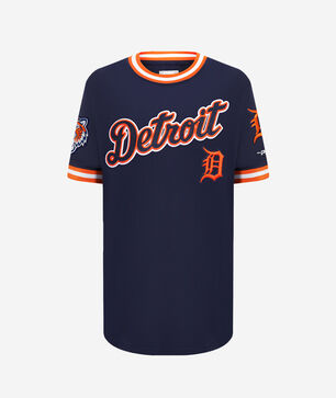 Big Boys' Detroit Tigers Retro Classic Striped Rib Tee