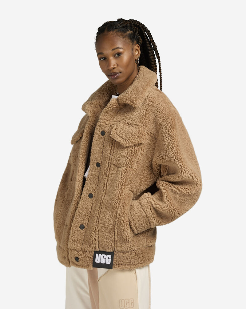 UGG Frankie Sherpa Trucker Jacket 1113951-CAM Brown 1