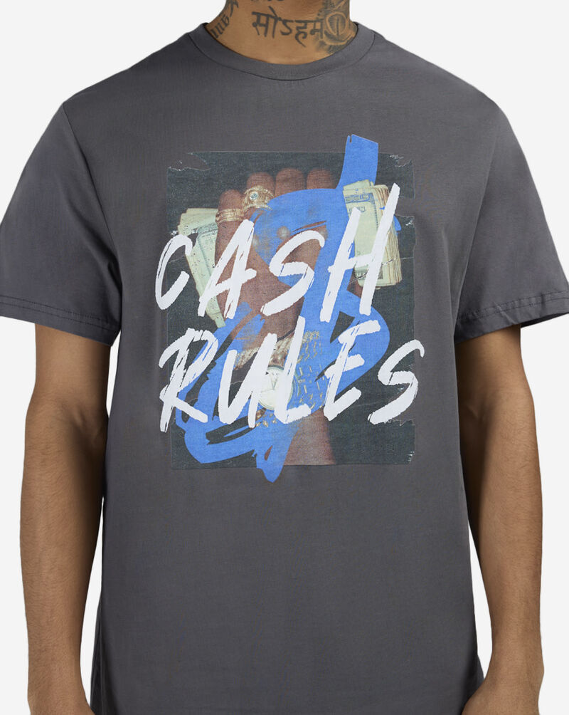 Mister Tee Cash Rules Tee MTUS479-US-02457 Grey 3