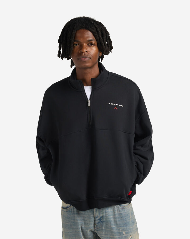 Jordan Flight Fleece 1/4-Zip Top IW6366-010 Black 1