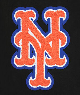 New York Mets Classic Chenille Double Knit Full-Zip Hoodie 