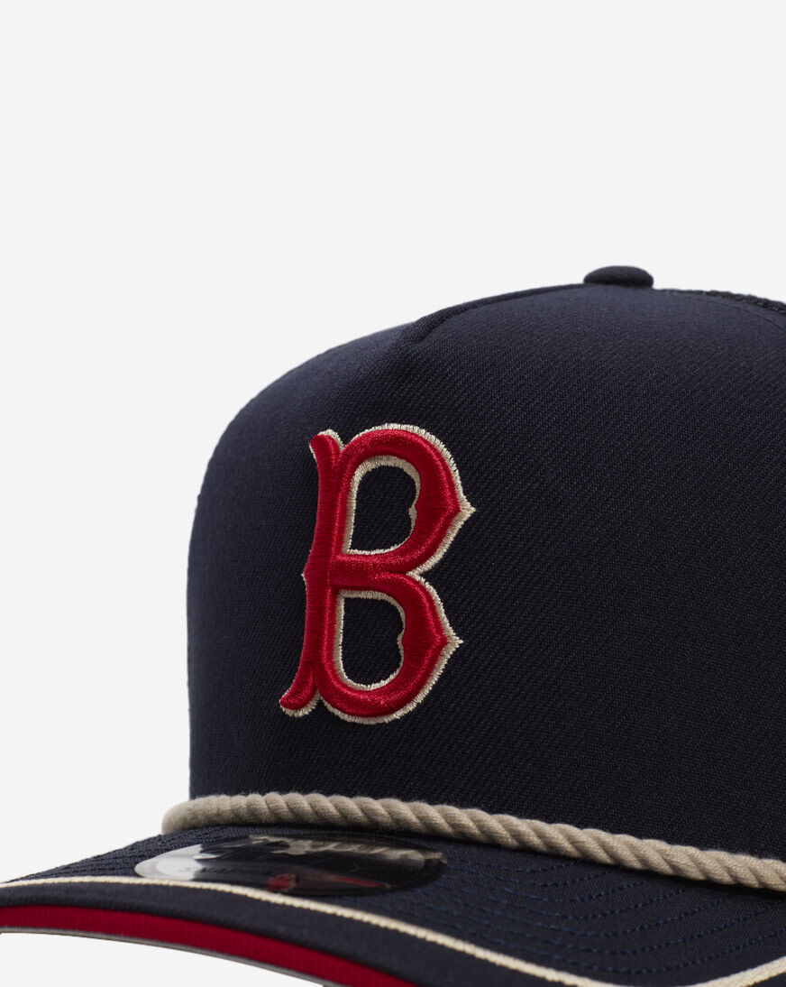 Shop New Era 9Fifty Boston Red Sox Rope A-Frame Snapback Hat