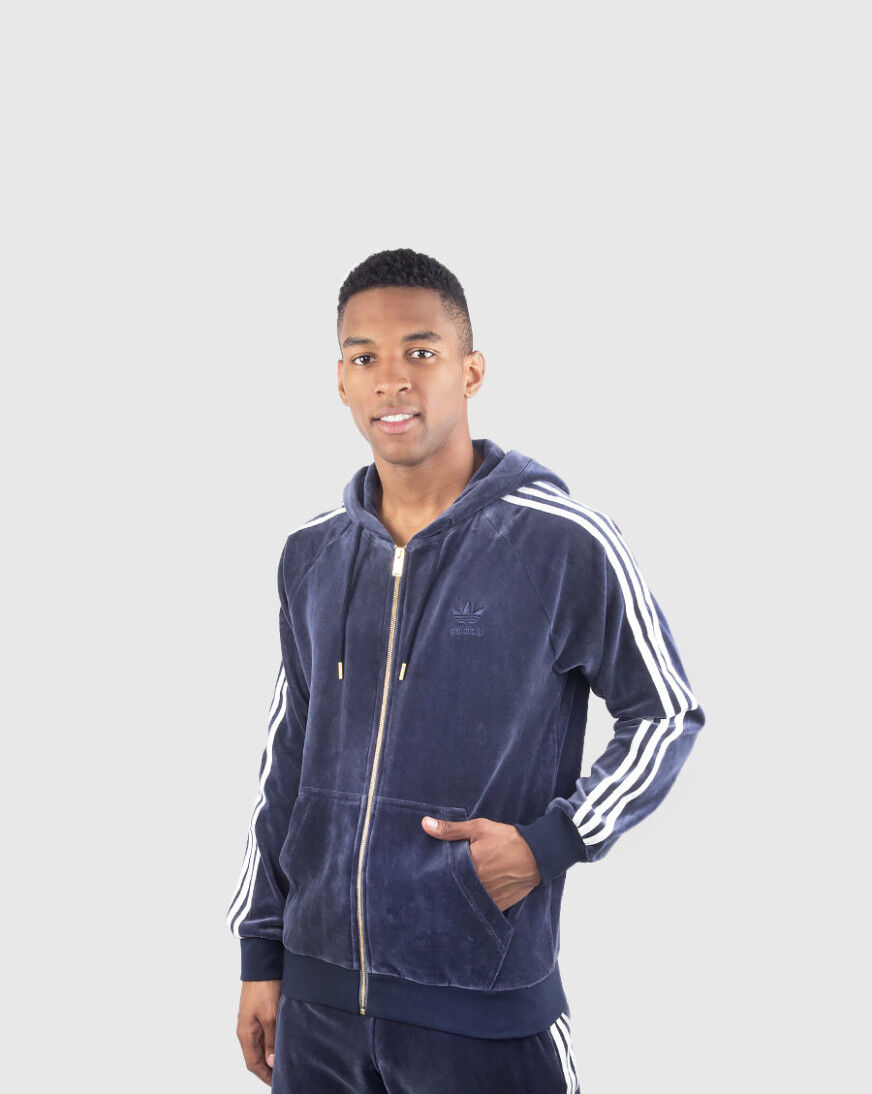Shop adidas Originals Velour Hoodie AY9219 black SNIPES USA
