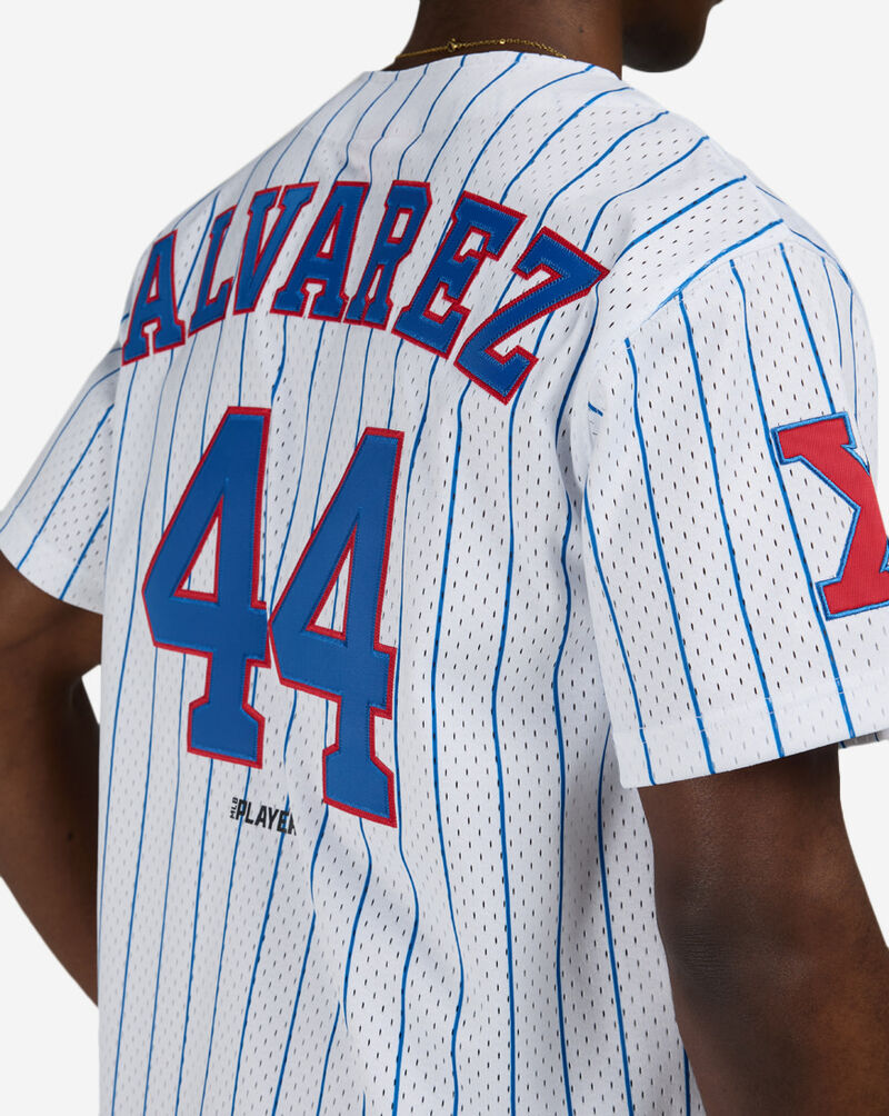 Mitchell  Ness Cuban Stars Yordan &Aacute;lvarez Authentic Batting Practice Pinstripes Jersey JY19330-CUSWHMB White 4