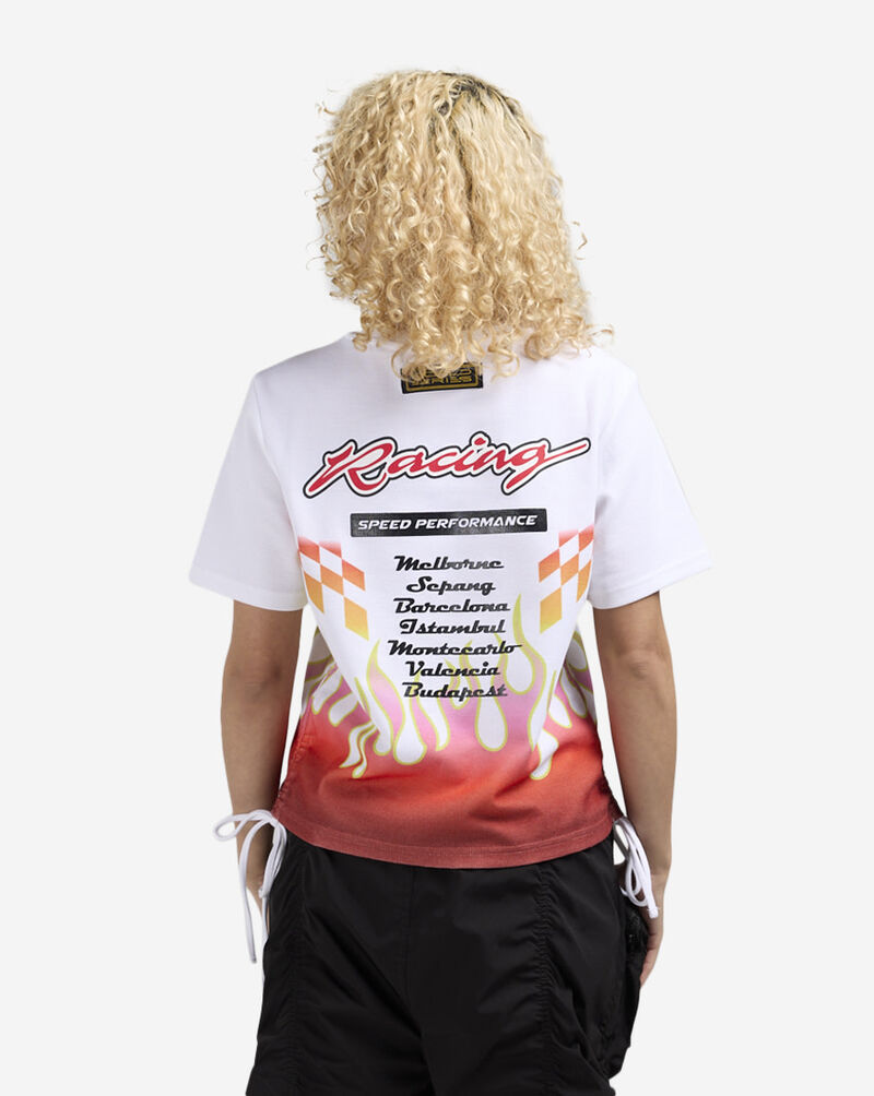 Smoke Rise Racing Tee AT24354SNZ-RED White 2