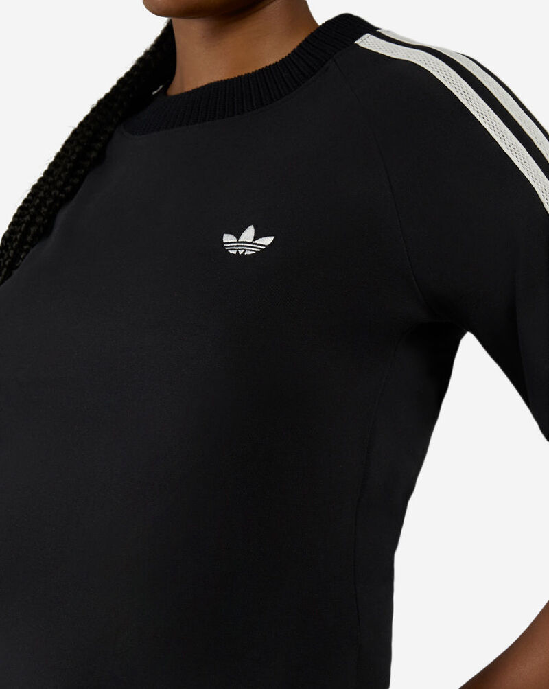 adidas Cali Tee with Knitted Crochet Details KD5445 Black 3
