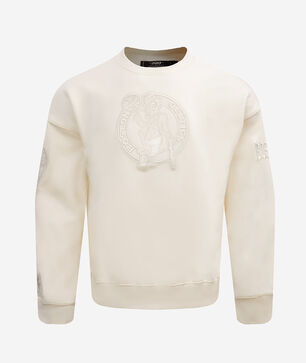 Boston Celtics Neutral Drop Shoulder Fleece Crewneck