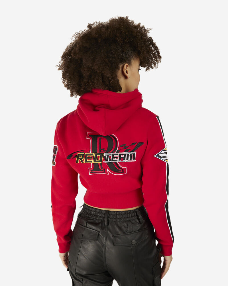 Smoke Rise Racing Cropped Hoodie NO23784SN-RED Red 2