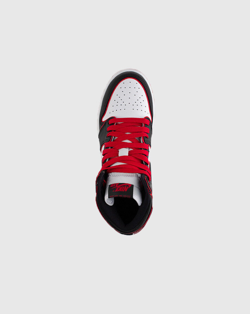 red and black air jordan 1 grade school