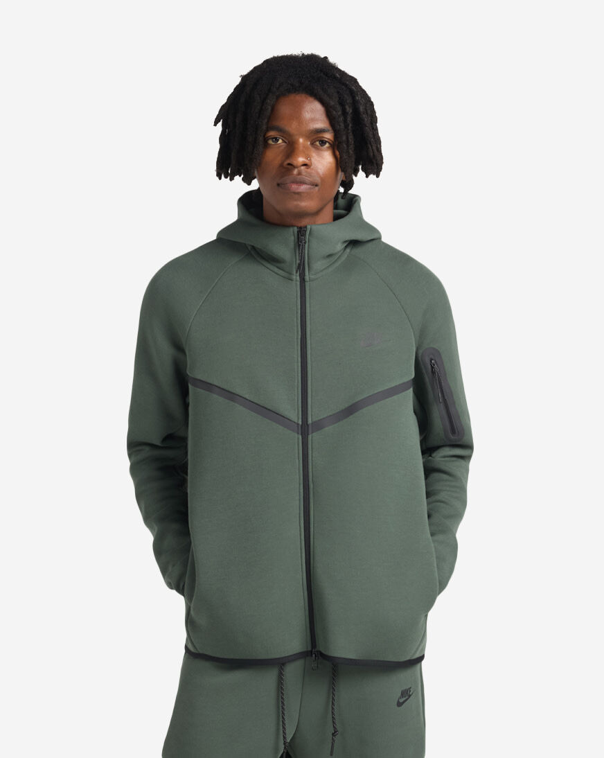 Shop Nike Tech Fleece Full-Zip Windrunner Jacket HV0949-303 green
